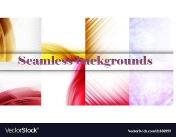 Set of seamless with large and small lines and vector image