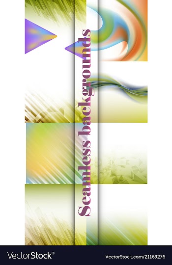 Set of seamless with large and small lines and vector image