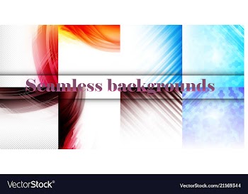 Set of seamless with large and small lines and vector image