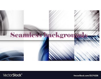 Set of seamless with large and small lines and vector image