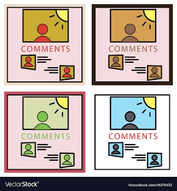 Set of self photo concept comments on the photo vector image