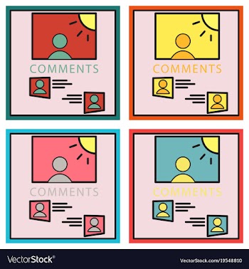 Set of self photo concept comments on the photo vector image
