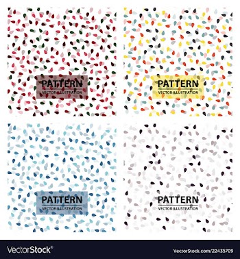 Set of shades of pattern with drops seamless vector image