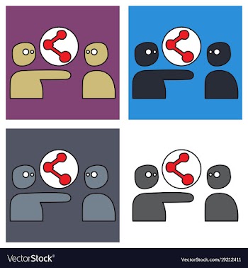 Set of share icon in flat design vector image