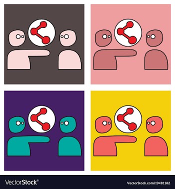Set of share icon in flat design vector image