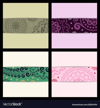 Set of sketched flower print in bright colors vector image