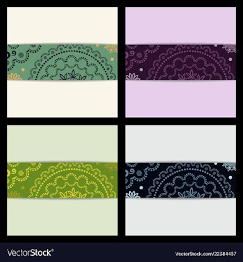 Set of sketched flower print in bright colors vector image