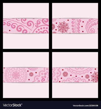 Set of sketched flower print in bright colors vector image
