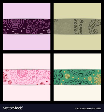 Set of sketched flower print in bright colors vector image