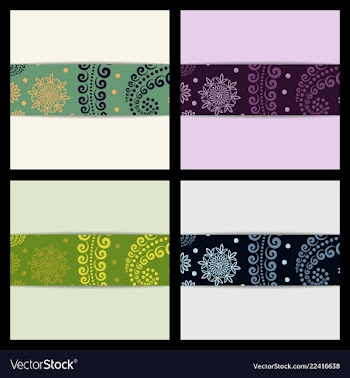 Set of sketched flower print in bright colors vector image