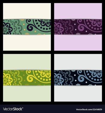 Set of sketched flower print in bright colors vector image
