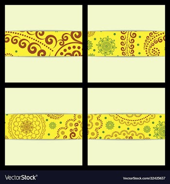 Set of sketched flower print in bright colors vector image