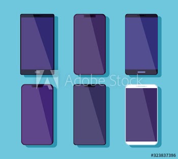 set of smartphones devices technology designs
