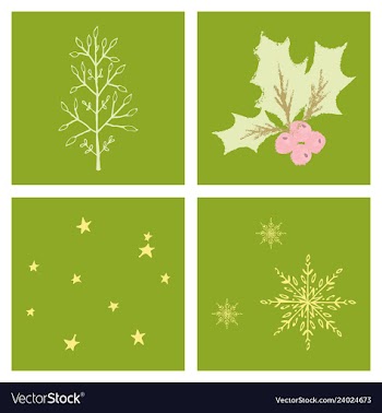 Set of snowflake icon sign design red background vector image