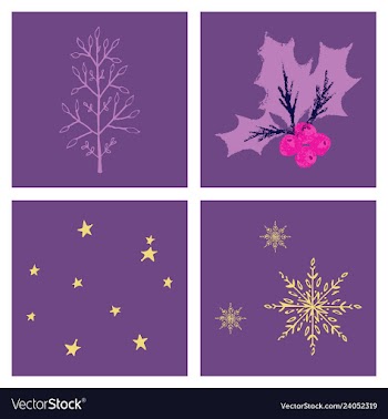 Set of snowflake icon sign design red background vector image