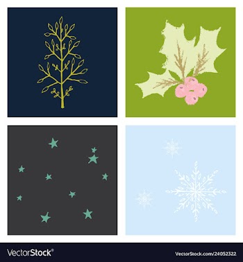 Set of snowflake icon sign design red background vector image
