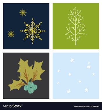 Set of snowflake icon sign design red background vector image