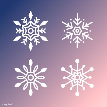 Set of Snowflakes Christmas design vector | Free stock vector - 493904