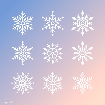 Set of Snowflakes Christmas design vector | Free stock vector - 493908