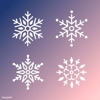 Set of Snowflakes Christmas design vector | Free stock vector - 493909