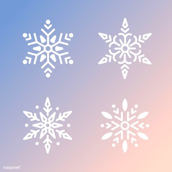 Set of Snowflakes Christmas design vector | Free stock vector - 493921