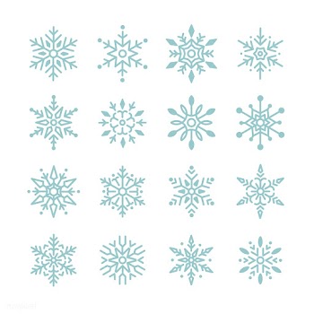 Set of Snowflakes Christmas design vector | Free stock vector - 493927