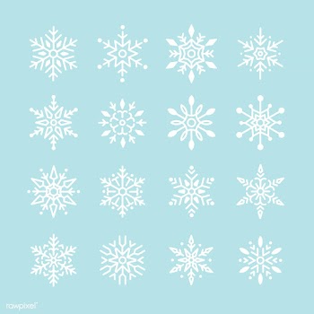 Set of Snowflakes Christmas design vector | Free stock vector - 493938
