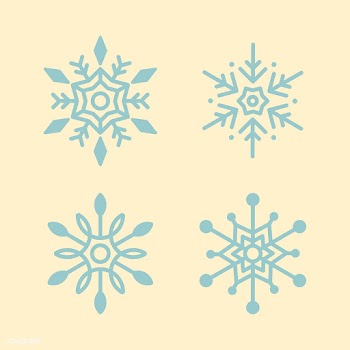 Set of Snowflakes Christmas design vector | Free stock vector - 493986
