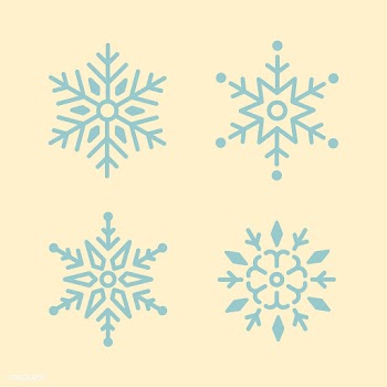 Set of Snowflakes Christmas design vector | Free stock vector - 493991