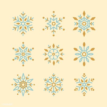 Set of Snowflakes Christmas design vector | Free stock vector - 493993