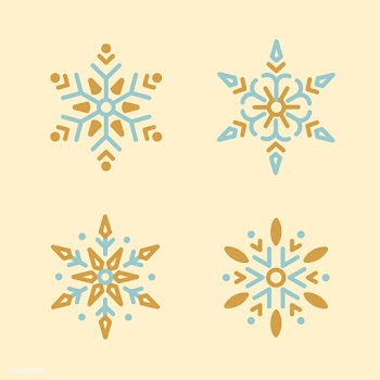 Set of Snowflakes Christmas design vector | Free stock vector - 494008
