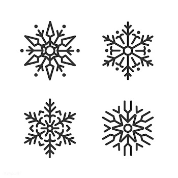 Set of Snowflakes Christmas design vector | Free stock vector - 494014