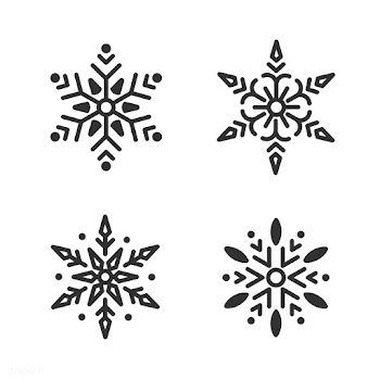 Set of Snowflakes Christmas design vector | Free stock vector - 494015