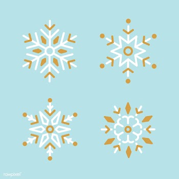 Set of Snowflakes Christmas design vector | Free stock vector - 494023