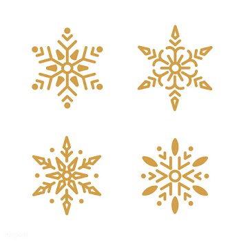 Set of Snowflakes Christmas design vector | Free stock vector - 494024
