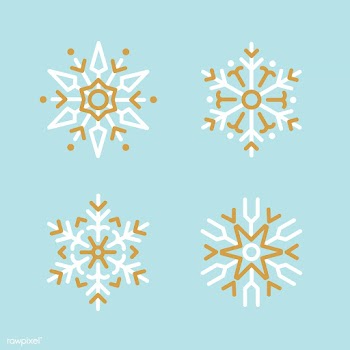 Set of Snowflakes Christmas design vector | Free stock vector - 494025