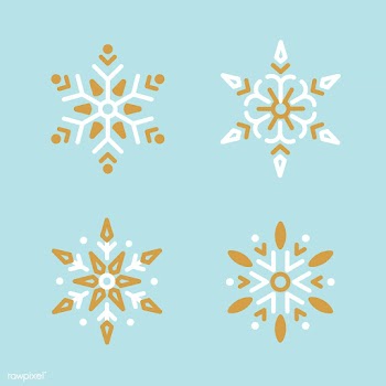 Set of Snowflakes Christmas design vector | Free stock vector - 494037