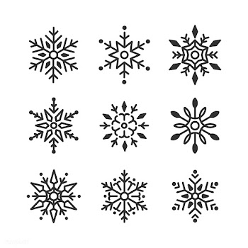 Set of Snowflakes Christmas design vector | Free stock vector - 494040