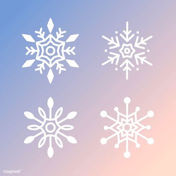 Set of Snowflakes Christmas design vector | Free stock vector - 494044