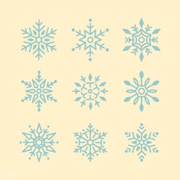 Set of Snowflakes Christmas design vector | Free stock vector - 494048