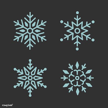 Set of Snowflakes Christmas design vector | Free stock vector - 494050
