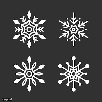 Set of Snowflakes Christmas design vector | Free stock vector - 494055
