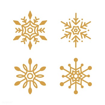 Set of Snowflakes Christmas design vector | Free stock vector - 494058