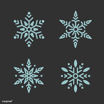 Set of Snowflakes Christmas design vector | Free stock vector - 494063