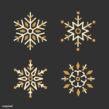 Set of Snowflakes Christmas design vector | Free stock vector - 494067
