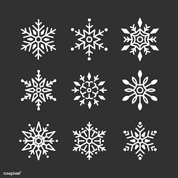 Set of Snowflakes Christmas design vector | Free stock vector - 494068