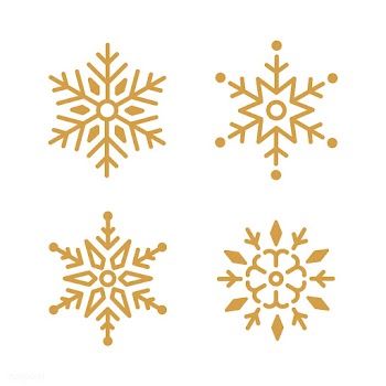 Set of Snowflakes Christmas design vector | Free stock vector - 494069