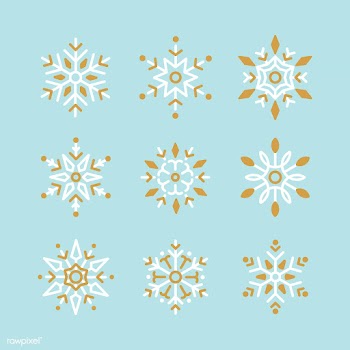 Set of Snowflakes Christmas design vector | Free stock vector - 494071