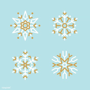 Set of Snowflakes Christmas design vector | Free stock vector - 494075