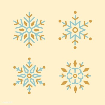 Set of Snowflakes Christmas design vector | Free stock vector - 494076
